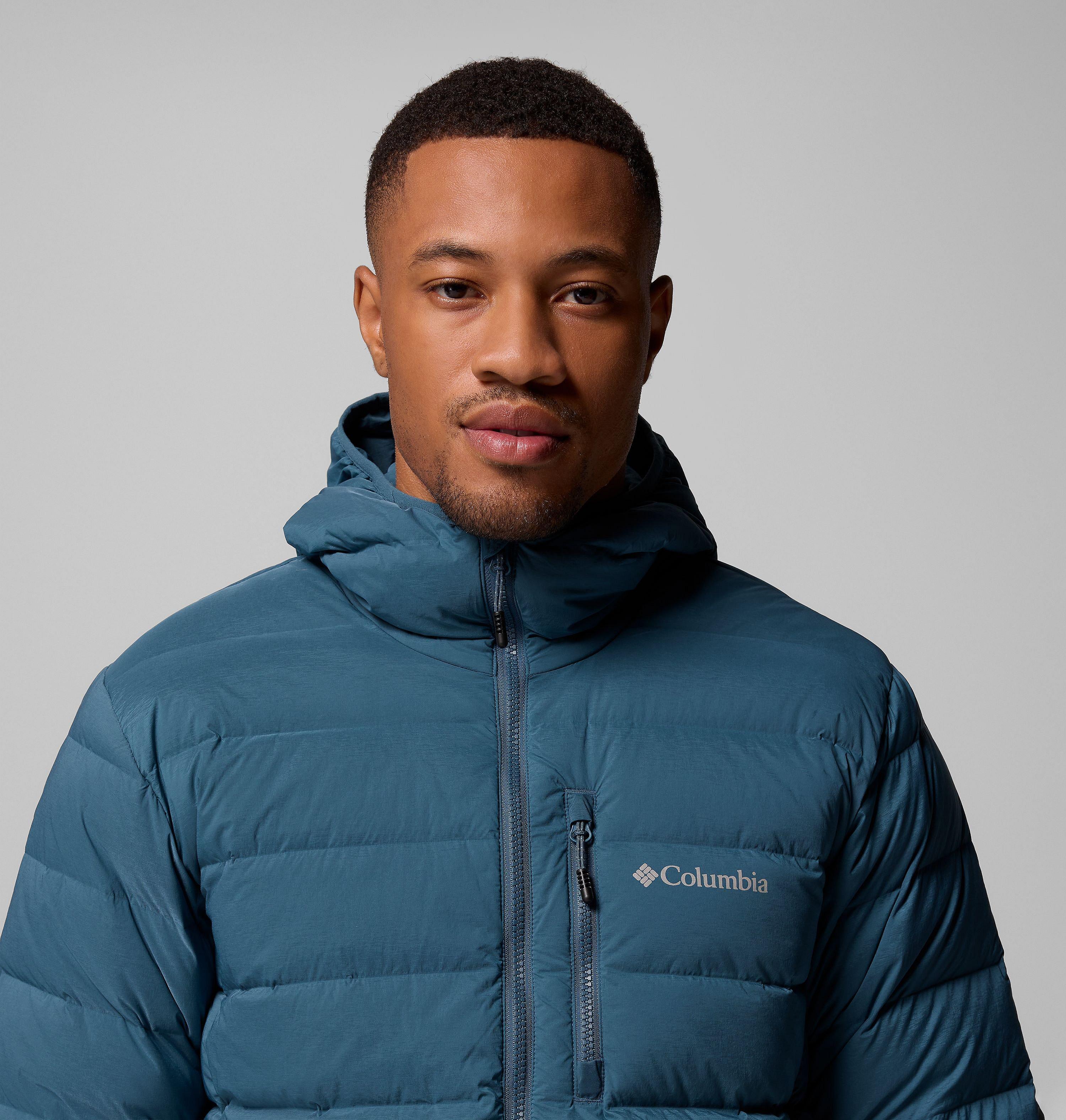 Manteau à capuchon en duvet extensible Drift Peak pour homme 6