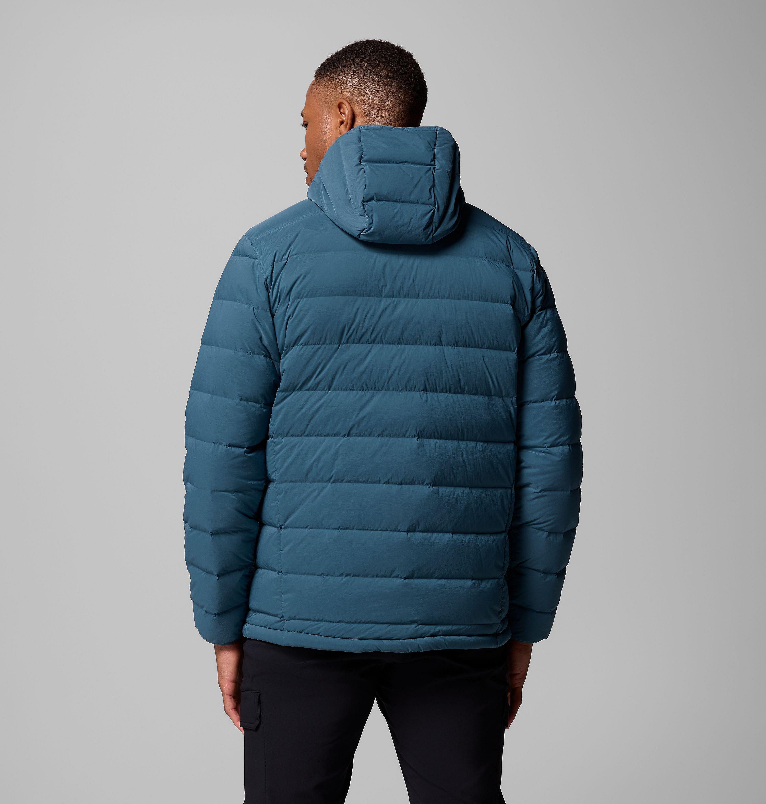 Manteau à capuchon en duvet extensible Drift Peak pour homme 3