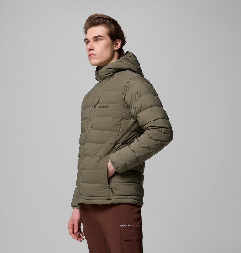 Chaqueta elástica de plumón con capucha Drift Peak para hombre, Color: Stone Green, image 4
