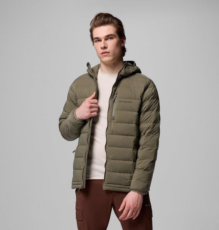 Chaqueta elástica de plumón con capucha Drift Peak para hombre, Color: Stone Green, image 5