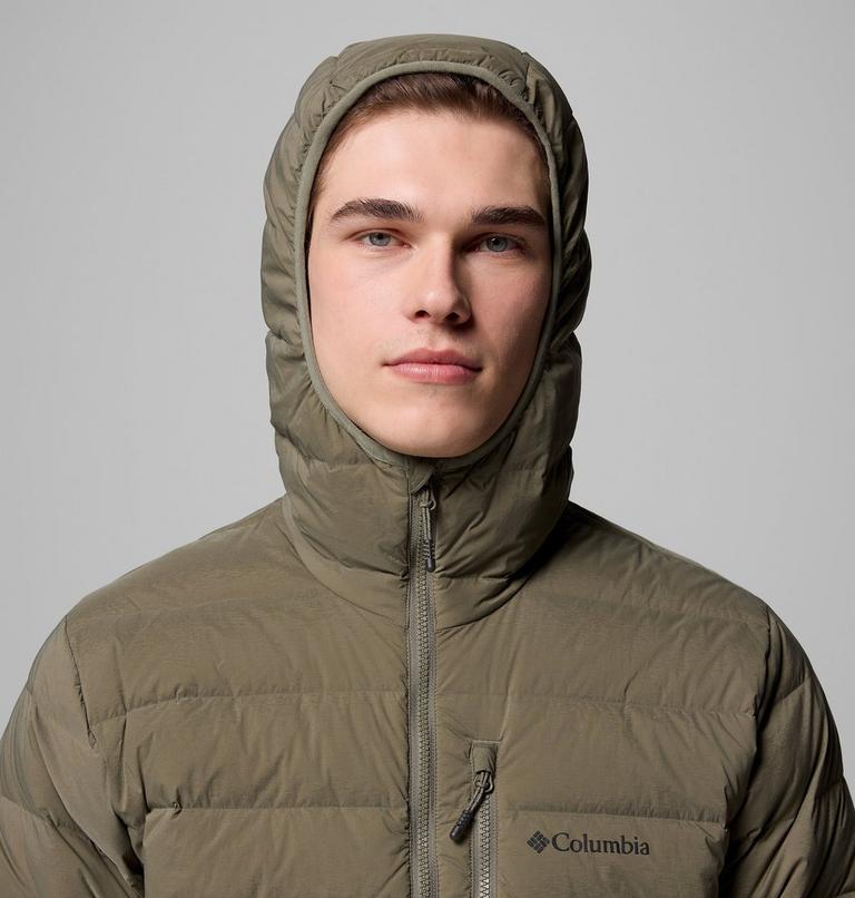 Chaqueta elástica de plumón con capucha Drift Peak para hombre, Color: Stone Green, image 6