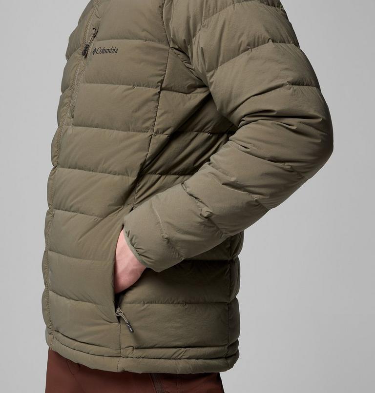 Chaqueta elástica de plumón con capucha Drift Peak para hombre, Color: Stone Green, image 7