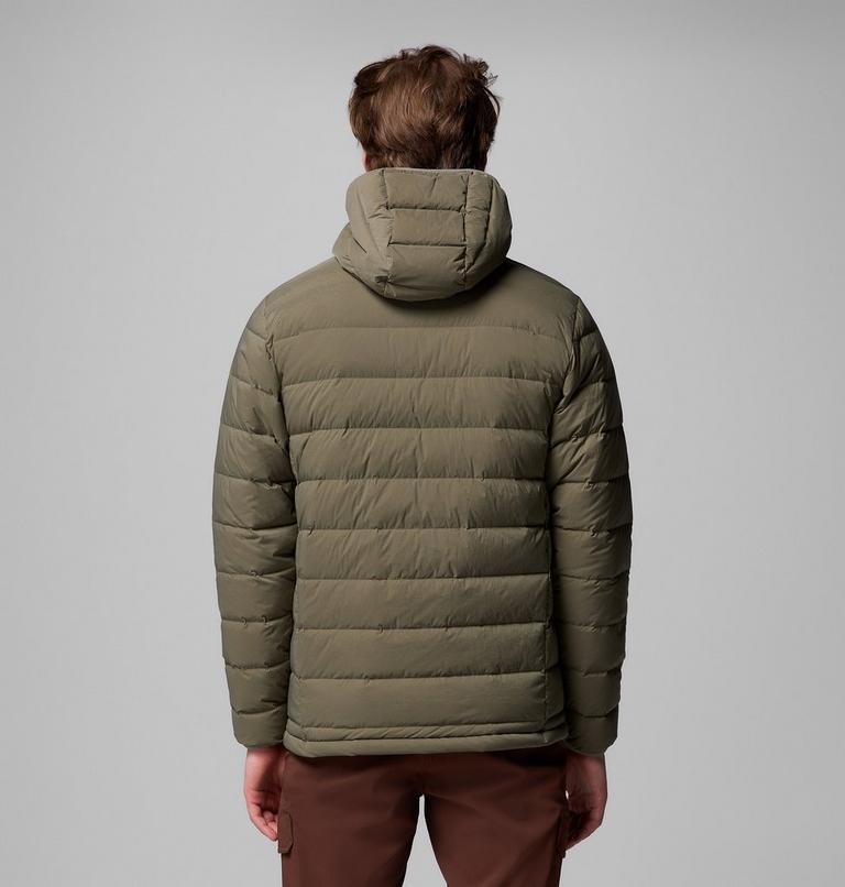 Chaqueta elástica de plumón con capucha Drift Peak para hombre, Color: Stone Green, image 3