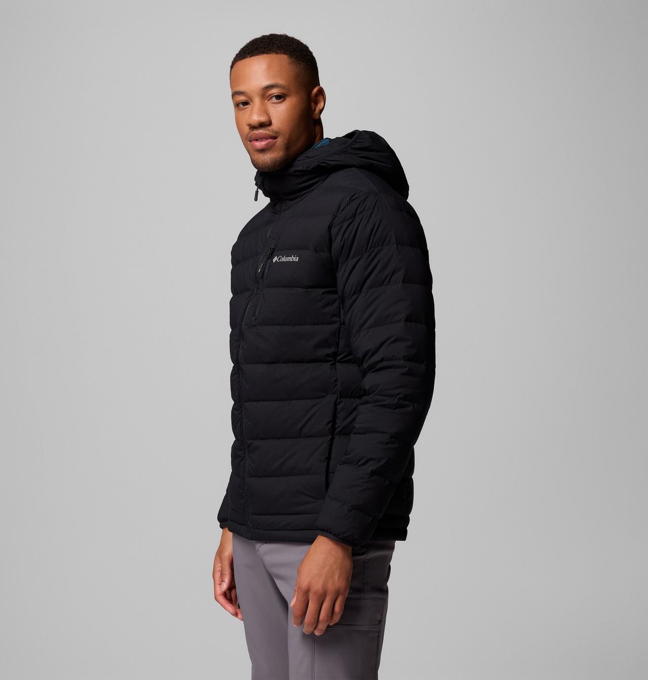 Manteau à capuchon en duvet extensible Drift Peak pour homme – Grandes tailles 4