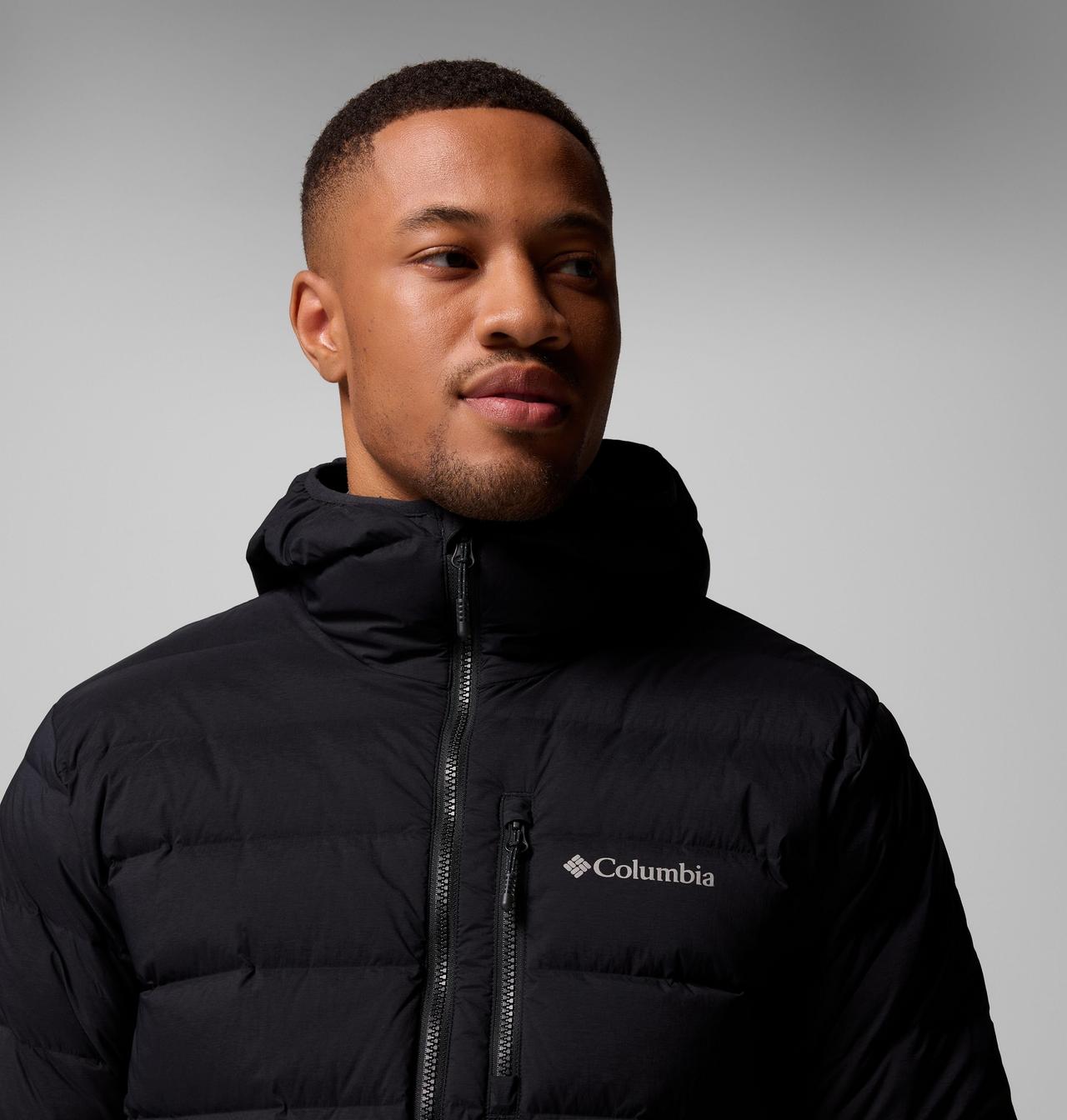 Manteau à capuchon en duvet extensible Drift Peak pour homme – Grandes tailles 6