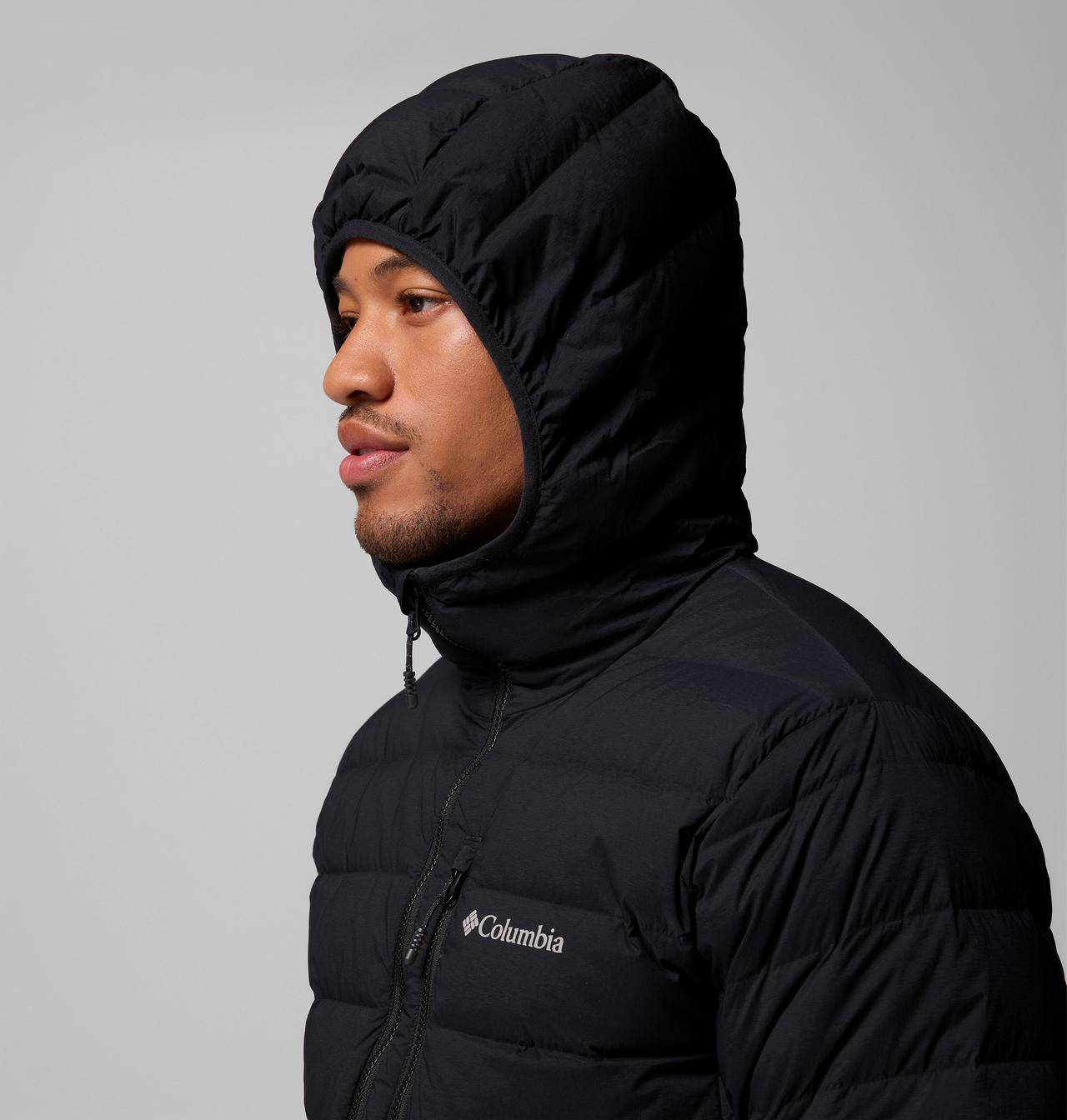 Manteau à capuchon en duvet extensible Drift Peak pour homme – Grandes tailles 8