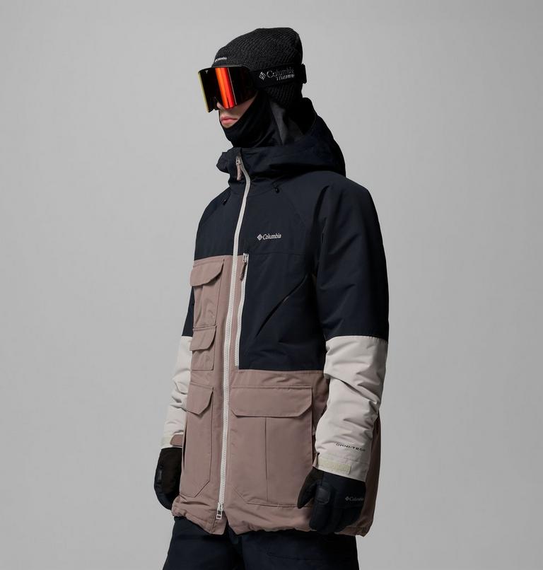 Men's Coreshot Waterproof Ski Jacket, Color: Iron, Black, Flint Grey, image 4