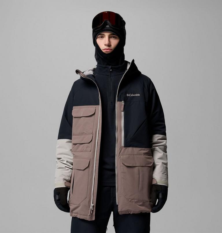 Men's Coreshot Waterproof Ski Jacket, Color: Iron, Black, Flint Grey, image 5