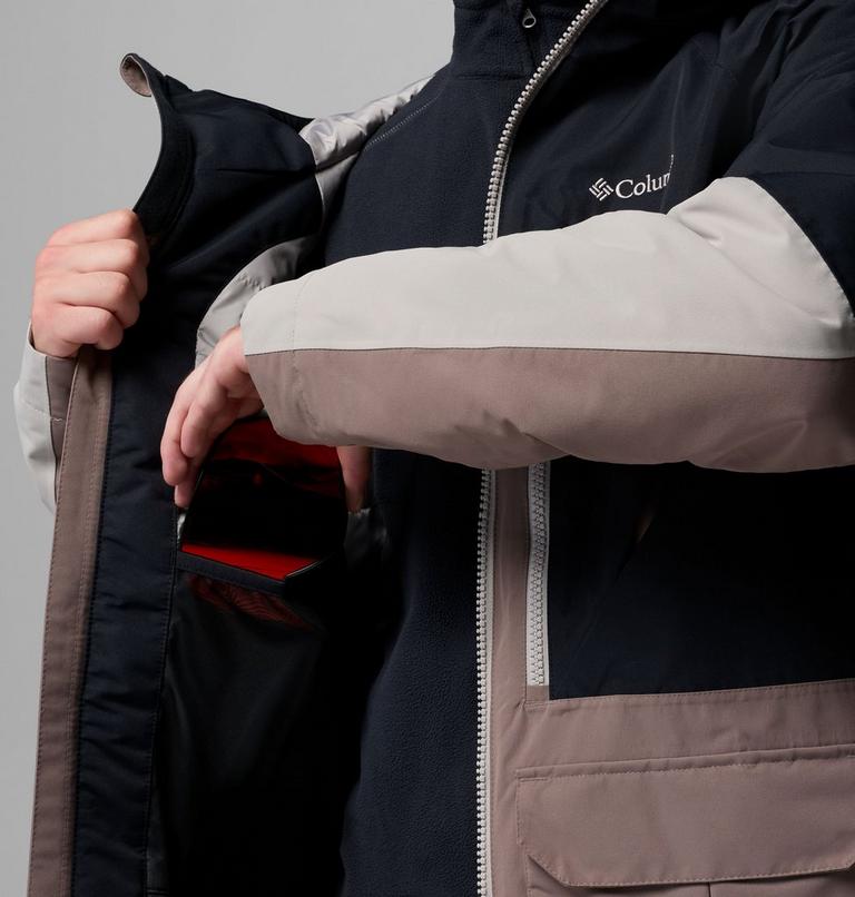 Men's Coreshot Waterproof Ski Jacket, Color: Iron, Black, Flint Grey, image 6