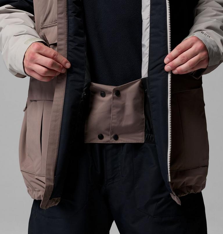 Men's Coreshot Waterproof Ski Jacket, Color: Iron, Black, Flint Grey, image 7