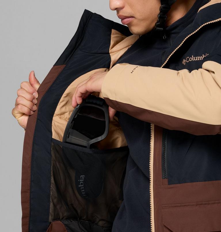 Chaqueta de esquí impermeable Coreshot para hombre, Color: Tobacco, Black, Canoe, image 5