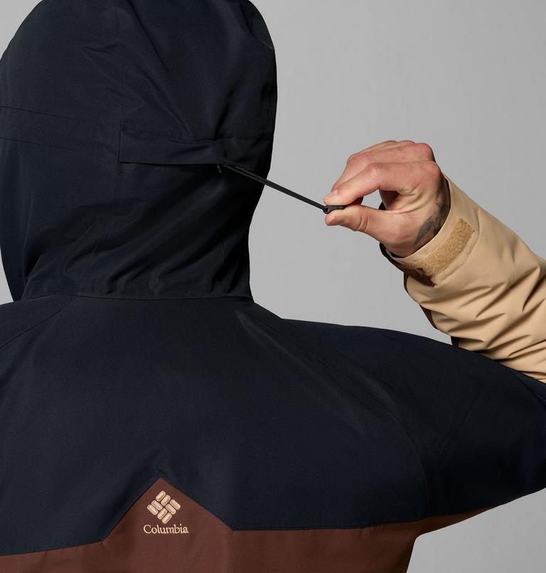 Chaqueta de esquí impermeable Coreshot para hombre, Color: Tobacco, Black, Canoe, image 9