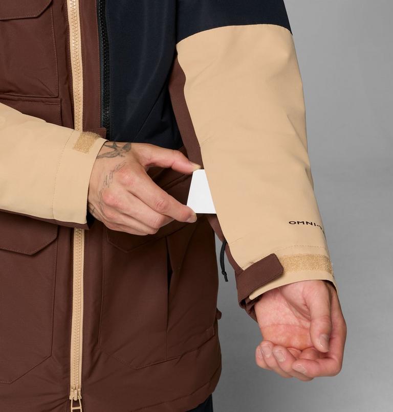 Chaqueta de esquí impermeable Coreshot para hombre, Color: Tobacco, Black, Canoe, image 11