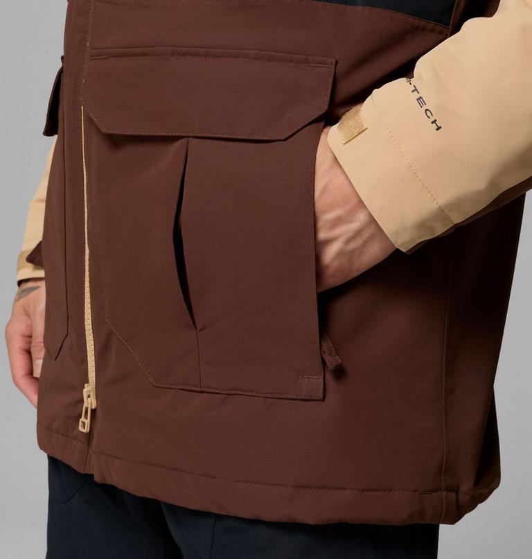 Chaqueta de esquí impermeable Coreshot para hombre, Color: Tobacco, Black, Canoe, image 12