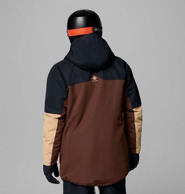 Men's Coreshot Waterproof Ski Jacket, Color: Tobacco, Black, Canoe, image 3