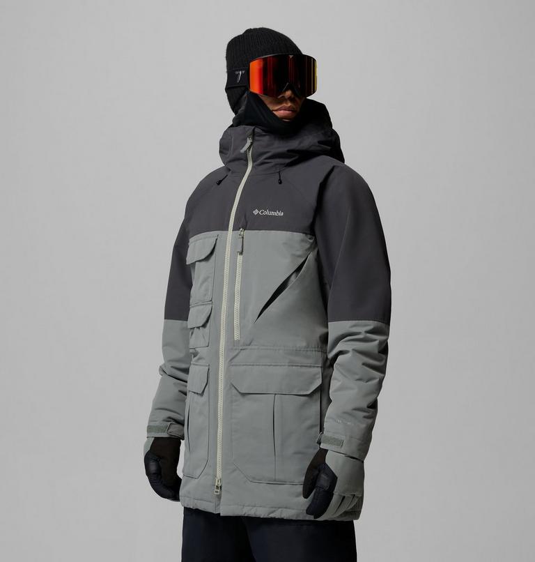 Men's Coreshot Waterproof Ski Jacket, Color: Sedona Sage, Shark, image 4