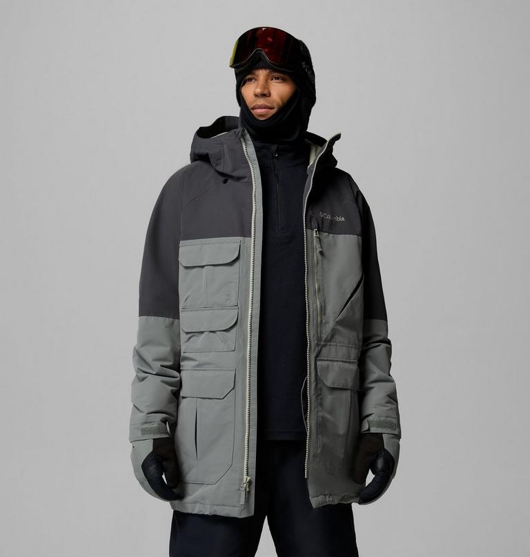 Men's Coreshot Waterproof Ski Jacket, Color: Sedona Sage, Shark, image 5