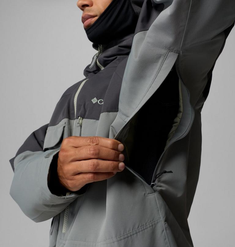 Men's Coreshot Waterproof Ski Jacket, Color: Sedona Sage, Shark, image 10