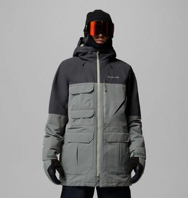 Men's Coreshot Waterproof Ski Jacket, Color: Sedona Sage, Shark, image 5