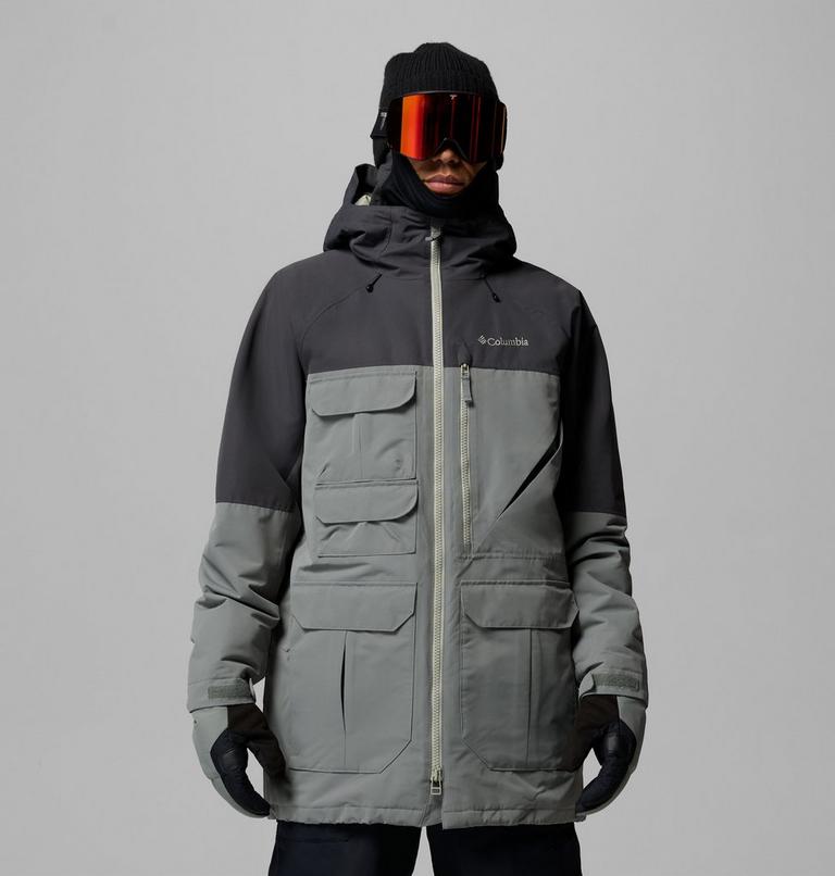 Men's Coreshot Waterproof Ski Jacket, Color: Sedona Sage, Shark, image 1