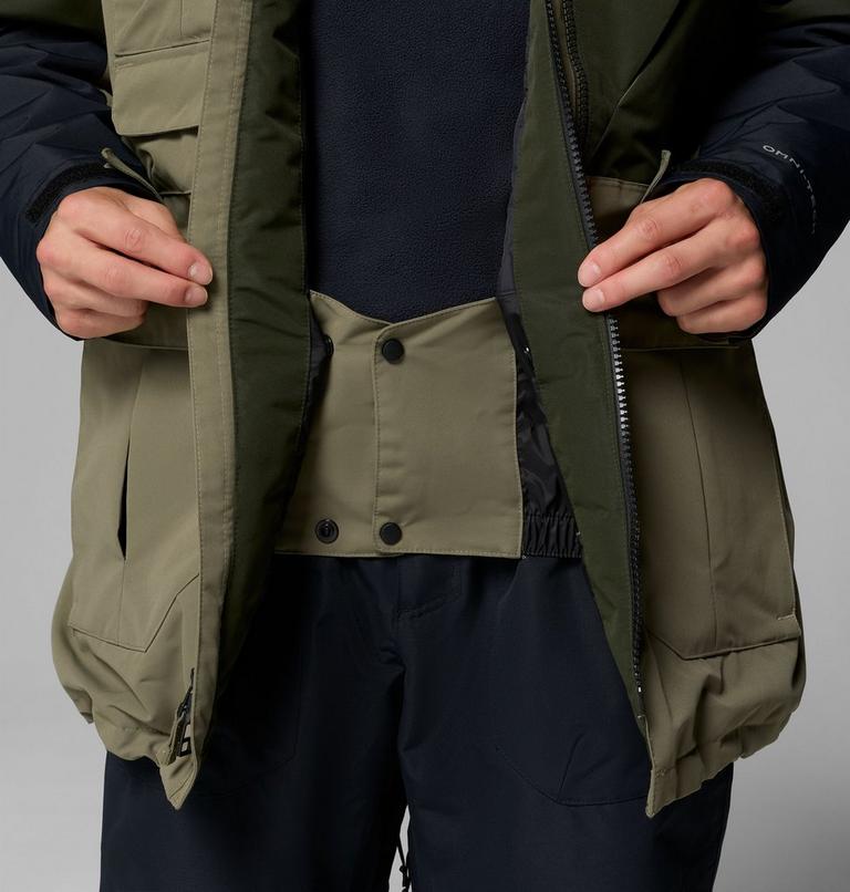 Chaqueta de esquí impermeable Coreshot para hombre, Color: Stone Green, Greenscape, Black, image 6