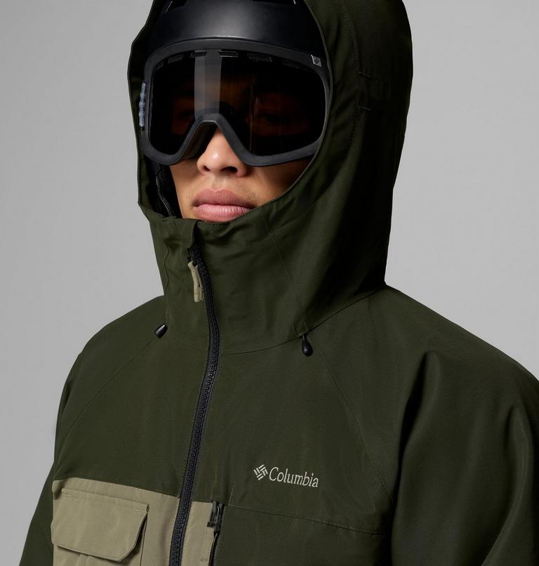Chaqueta de esquí impermeable Coreshot para hombre, Color: Stone Green, Greenscape, Black, image 7