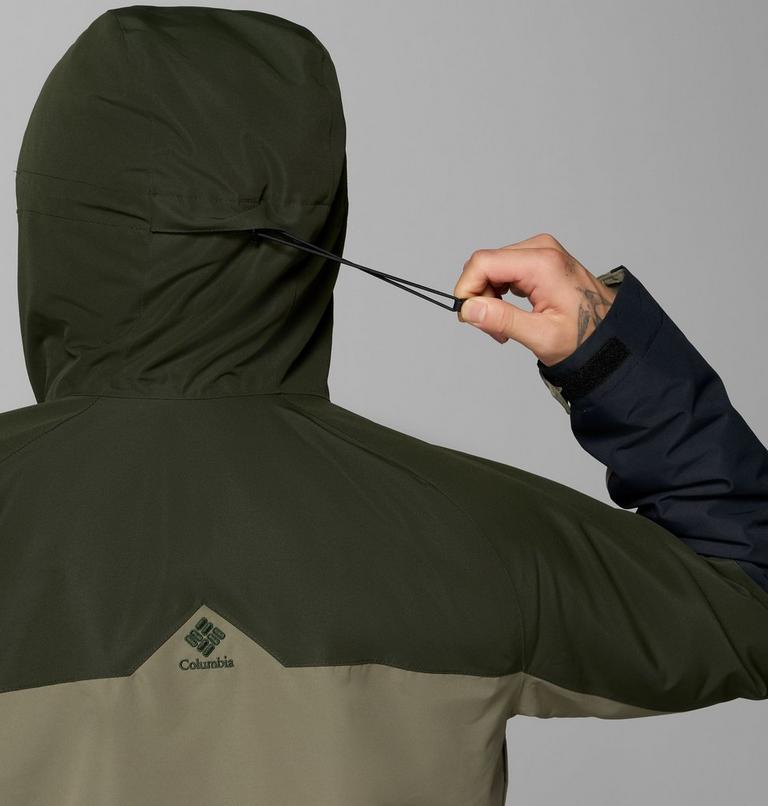Chaqueta de esquí impermeable Coreshot para hombre, Color: Stone Green, Greenscape, Black, image 9