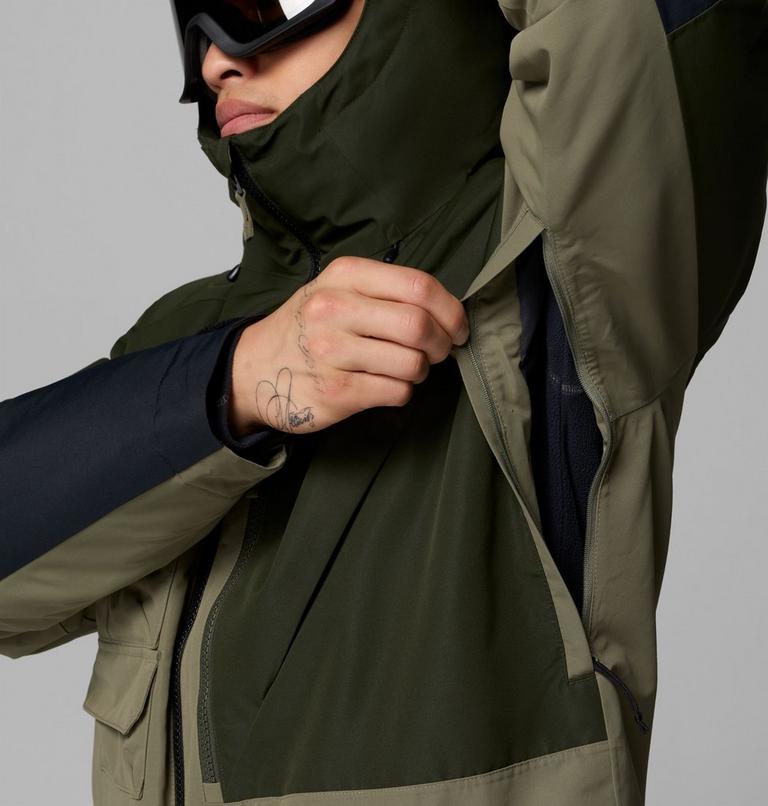 Chaqueta de esquí impermeable Coreshot para hombre, Color: Stone Green, Greenscape, Black, image 10