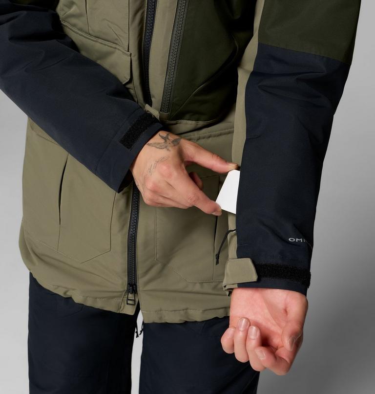Chaqueta de esquí impermeable Coreshot para hombre, Color: Stone Green, Greenscape, Black, image 11