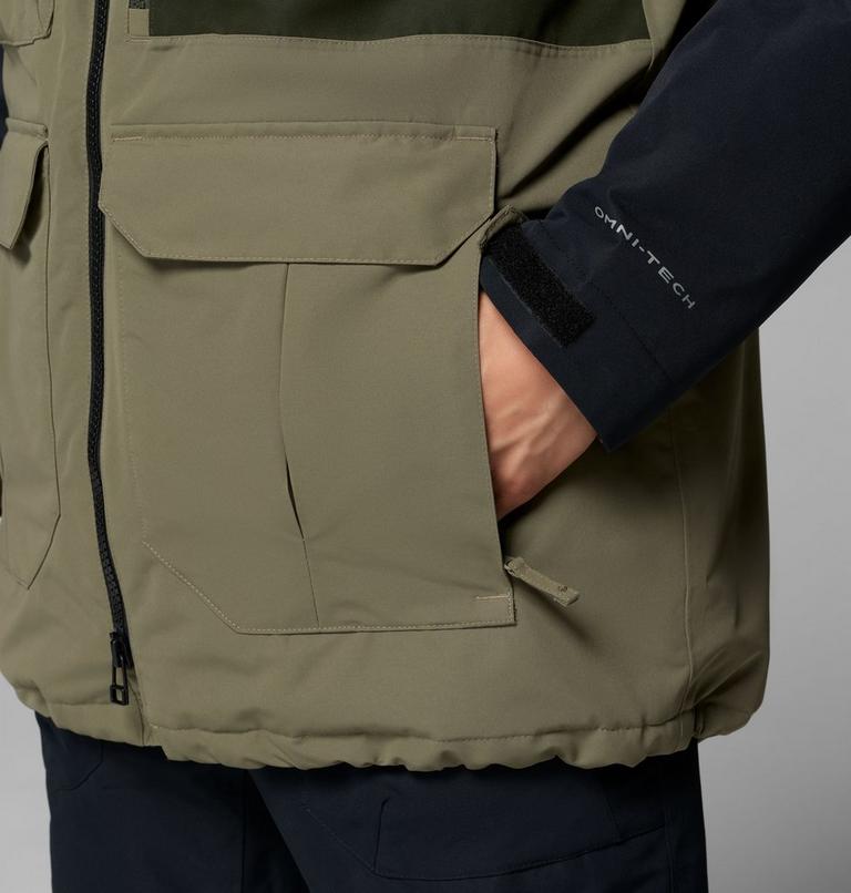Chaqueta de esquí impermeable Coreshot para hombre, Color: Stone Green, Greenscape, Black, image 12