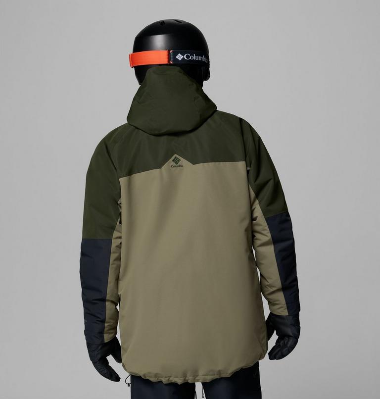 Chaqueta de esquí impermeable Coreshot para hombre, Color: Stone Green, Greenscape, Black, image 3