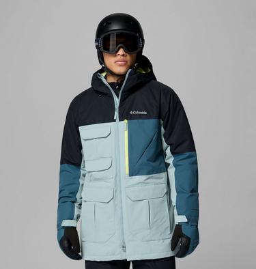 Men's Coreshot Waterproof Ski Jacket, Color: Crushed Blue, Black, Everblue, image 1