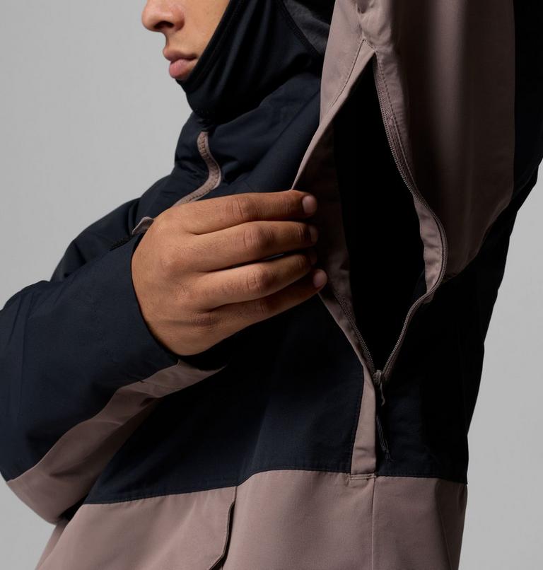 Men's Coreshot Shell Waterproof Ski Anorak, Color: Iron, Black, image 8
