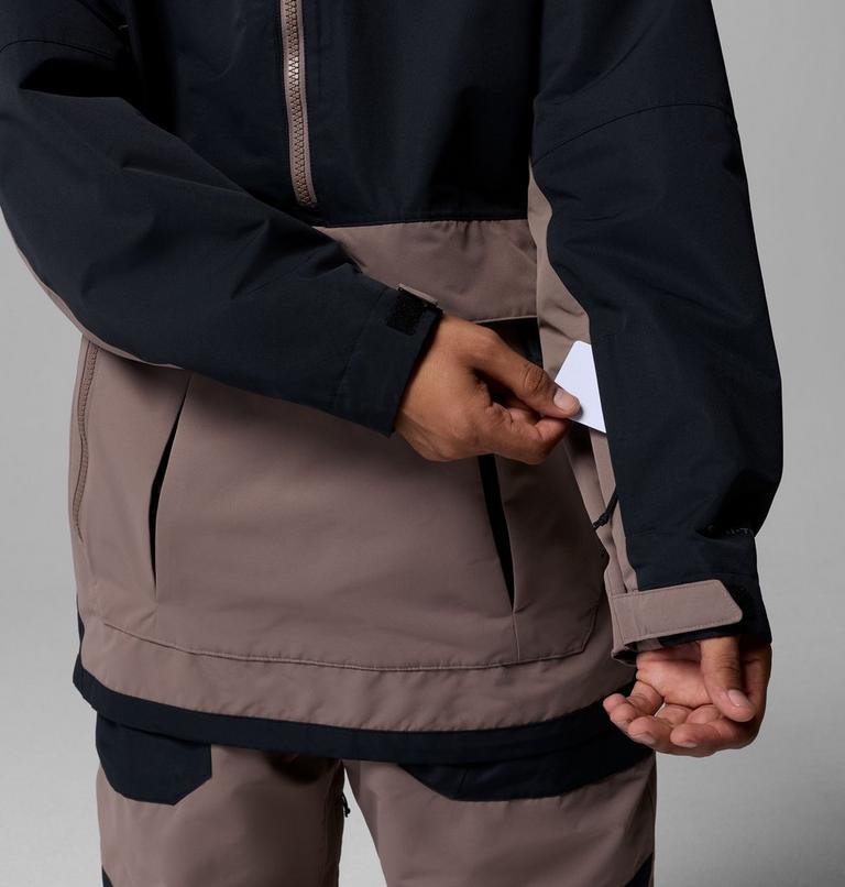 Men's Coreshot Shell Waterproof Ski Anorak, Color: Iron, Black, image 9