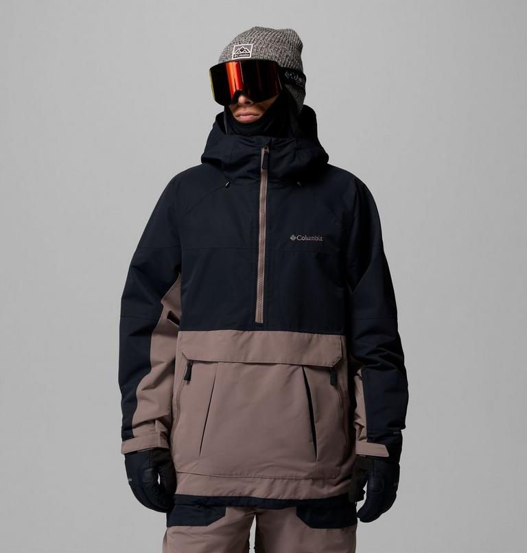 Men's Coreshot Shell Waterproof Ski Anorak, Color: Iron, Black, image 1