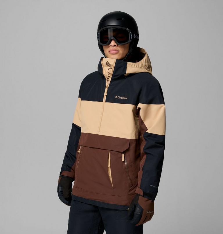 Anorak shell de esquí impermeable Coreshot para hombre, Color: Tobacco, Canoe, Black, image 4