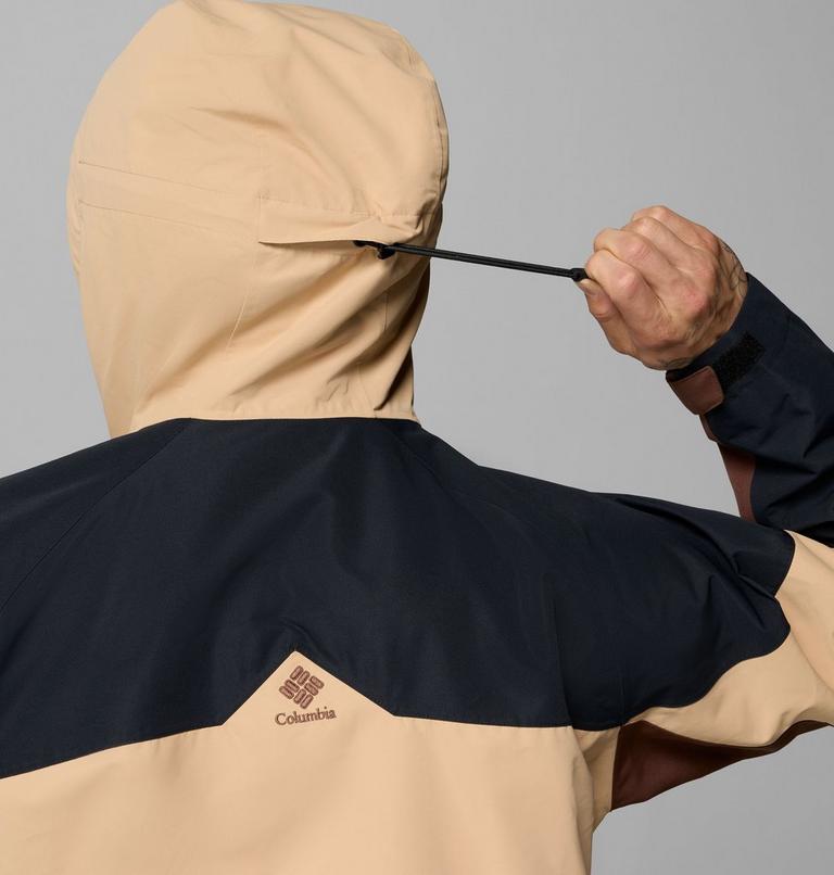 Anorak shell de esquí impermeable Coreshot para hombre, Color: Tobacco, Canoe, Black, image 7