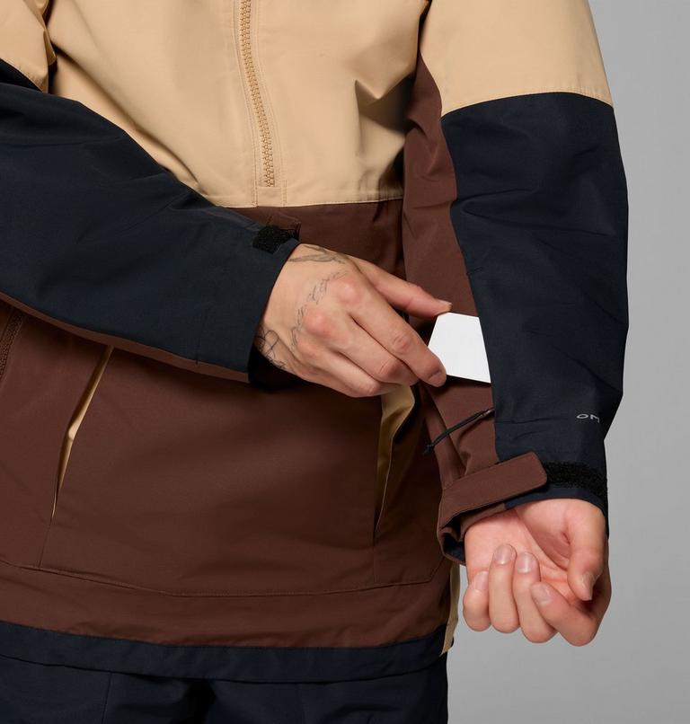 Anorak shell de esquí impermeable Coreshot para hombre, Color: Tobacco, Canoe, Black, image 9