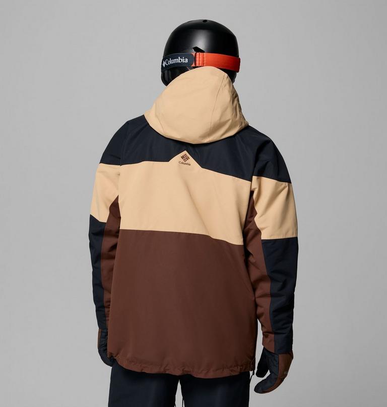 Anorak shell de esquí impermeable Coreshot para hombre, Color: Tobacco, Canoe, Black, image 3