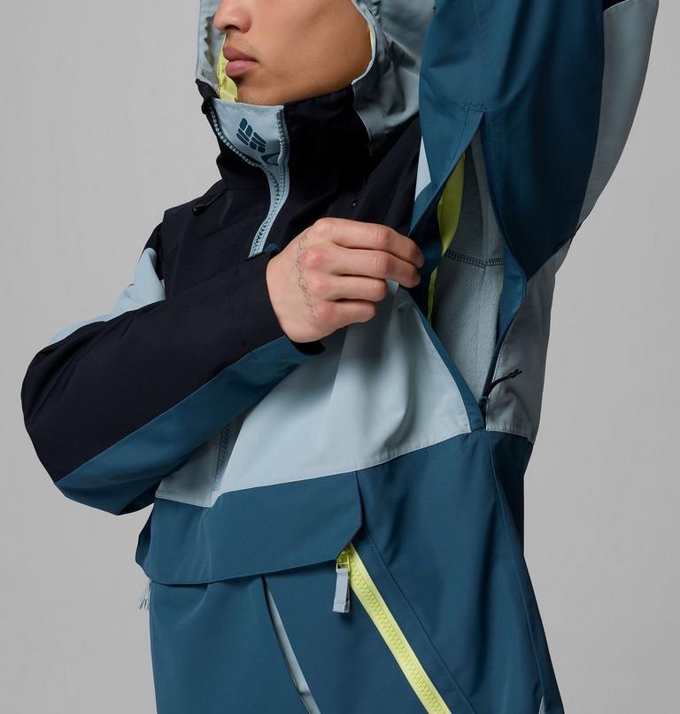 Anorak shell de esquí impermeable Coreshot para hombre, Color: Everblue, Crushed Blue, Black, image 8