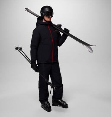 Men's Powder Prime Waterproof Ski Jacket, Color: Black, image 8