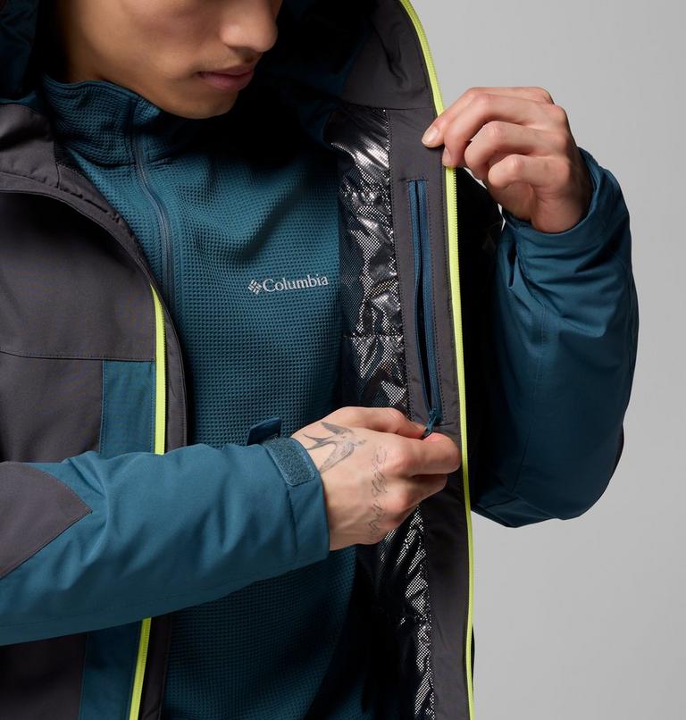 Chaqueta de esquí impermeable Powder Prime para hombre, Color: Everblue, Shark, image 6
