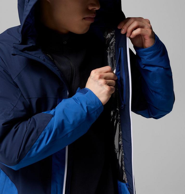 Chaqueta de esquí impermeable Powder Prime para hombre, Color: Mountain Blue, Collegiate Navy, image 6