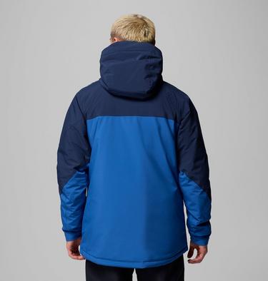 Men's Powder Prime Waterproof Ski Jacket, Color: Mountain Blue, Collegiate Navy, image 3