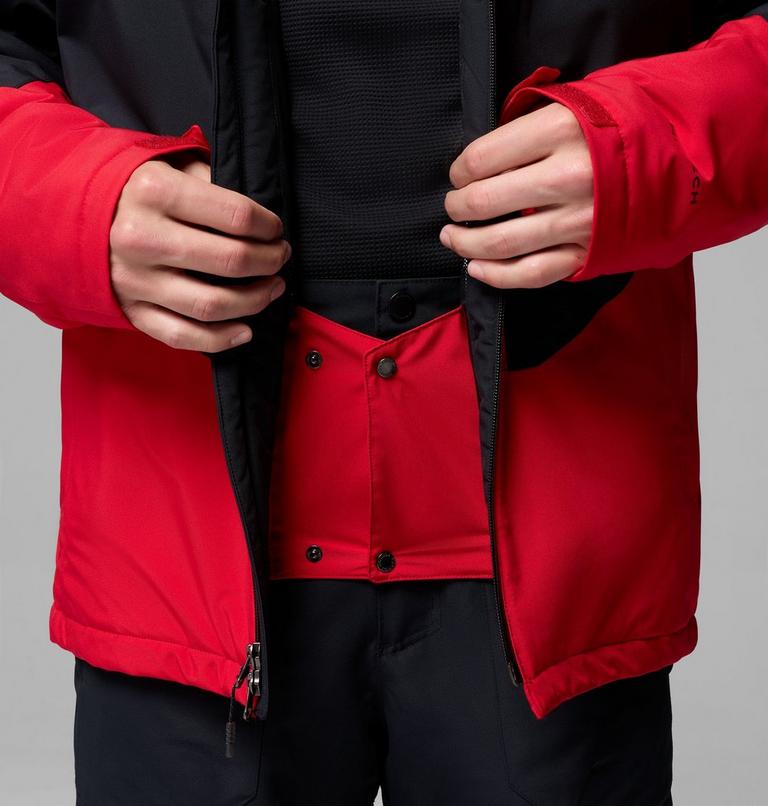 Chaqueta de esquí impermeable Powder Prime para hombre, Color: Mountain Red, Black, image 7