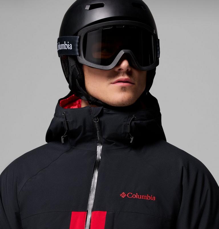 Chaqueta de esquí impermeable Powder Prime para hombre, Color: Mountain Red, Black, image 8
