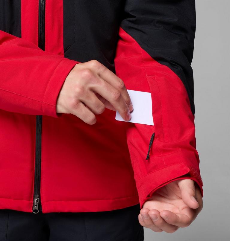 Chaqueta de esquí impermeable Powder Prime para hombre, Color: Mountain Red, Black, image 10