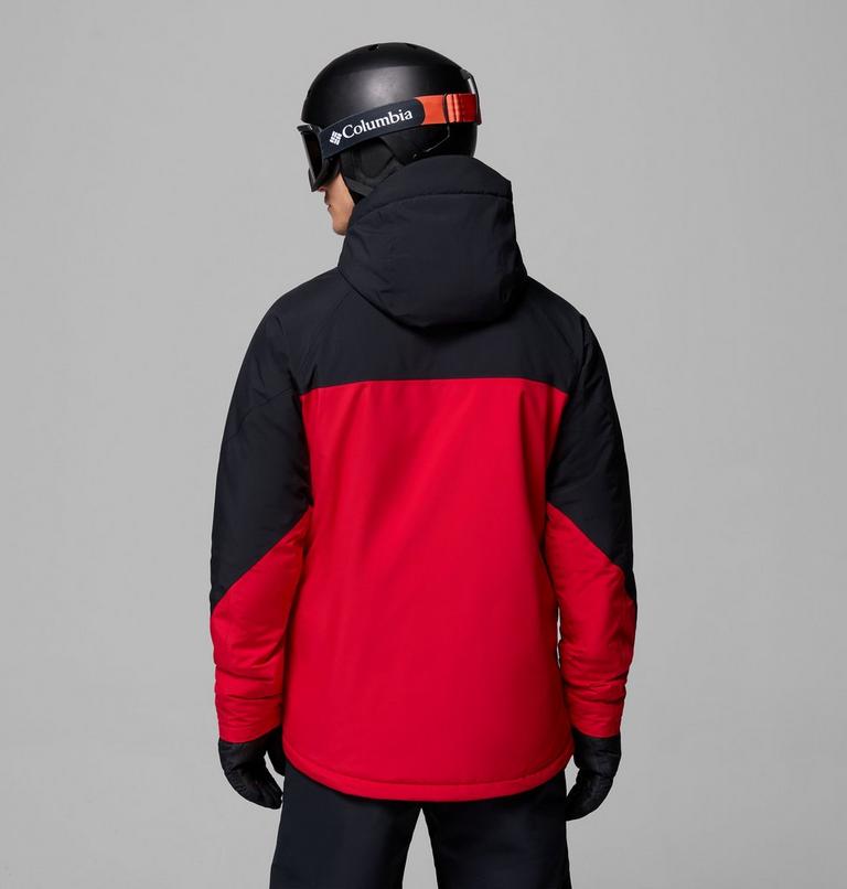 Chaqueta de esquí impermeable Powder Prime para hombre, Color: Mountain Red, Black, image 3