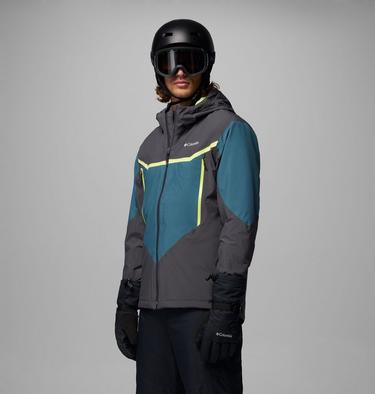 Men's Liftline Waterproof Ski Jacket, Color: Shark, Everblue, image 4