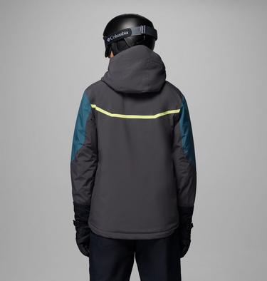 Men's Liftline Waterproof Ski Jacket, Color: Shark, Everblue, image 3